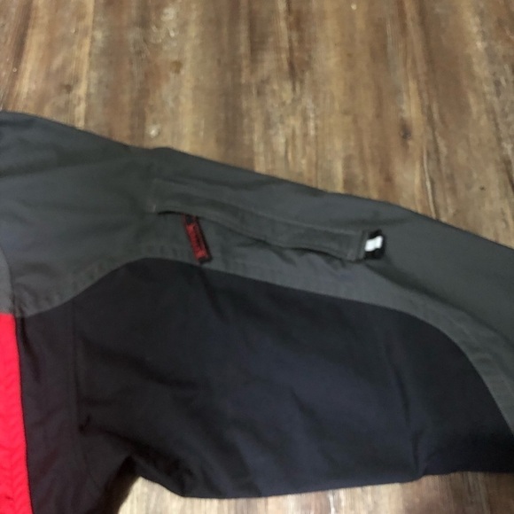 Marker Ski Jacket Men's Medium Red Full Zip Weatherproof Outdoor Travel Pockets - Picture 7 of 9